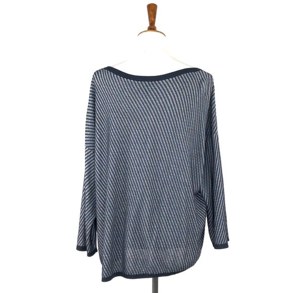 Eileen Fisher Striped Knit Oversize Sweater XL - Picture 3 of 7